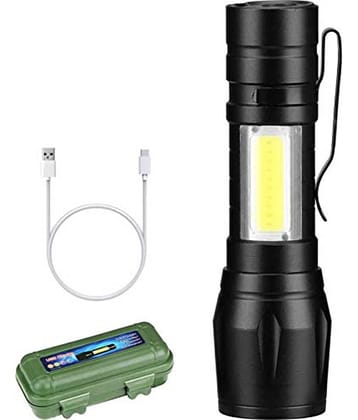 Stylopunk - 2W Rechargeable Flashlight Torch ( Pack of 1 )