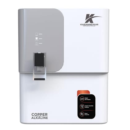 Kazanno Plus Alkaline Water Purifier | WHITE/SILVER 10 Litres Kazanno Plus Alkaline Water Purifier | WHITE/SILVER 10 Litres