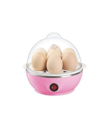 Electric Egg Boiler, 7 Egg Capacity, Stainless Steel, Transparent Dome Lid, Power Switch, Easy to Use