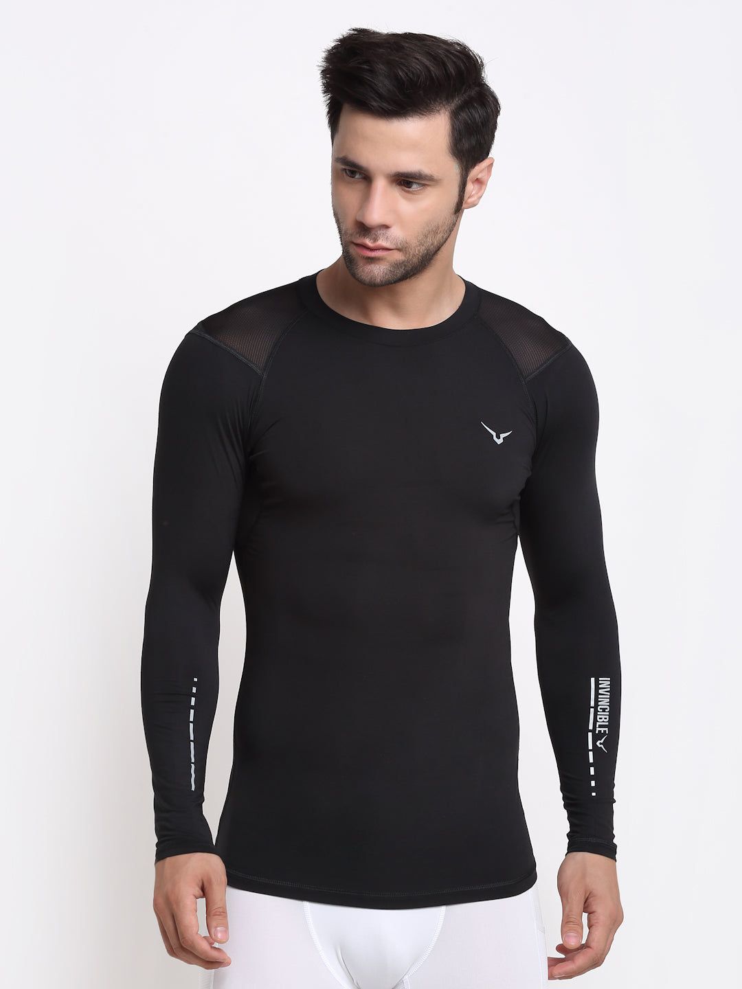 Invincible Men’s Ghost Compression Tee-Black / XS