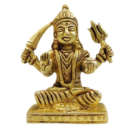 Brass Santoshi Mata Idol for Home Puja, Height : 3 Inch (BSMAS923 X)