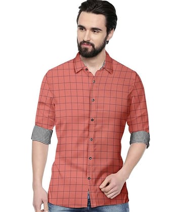 SUR-T 100 Percent Cotton Red Checks Shirt