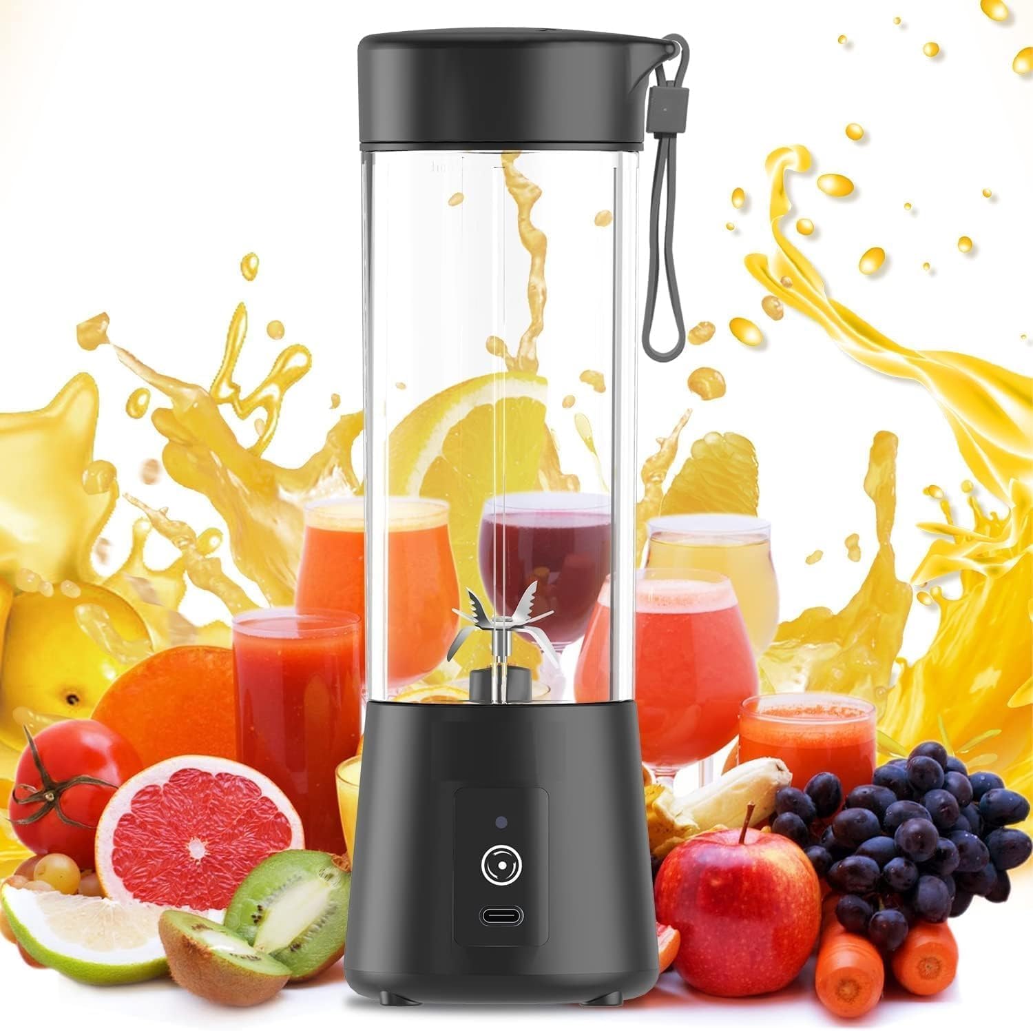 Portable Personal USB Rechargeable Blender for Smoothies & Juices