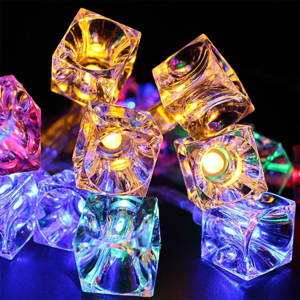 Ice Cube LED String Lights-4 Mtrs,10 LED String Fairy Light - Party and Festive Needs | Buy online on ZillyBuy