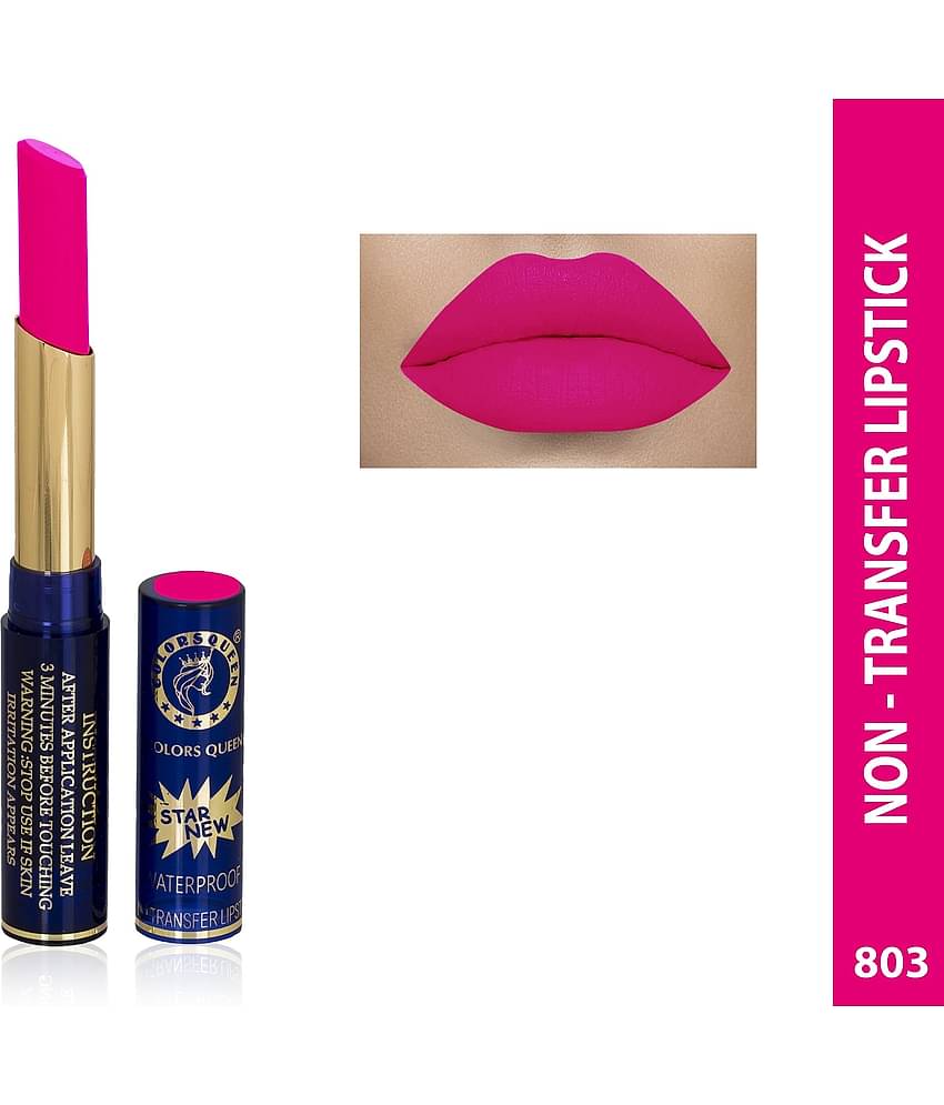 Colors Queen Queen Lips Matte Lipstick Waterproof with Smooth Application Sexy Red (Shade - 813)