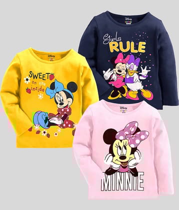 Kuchipoo Pack of 3 Girls Cotton Blend T-Shirt ( Multicolor1 )