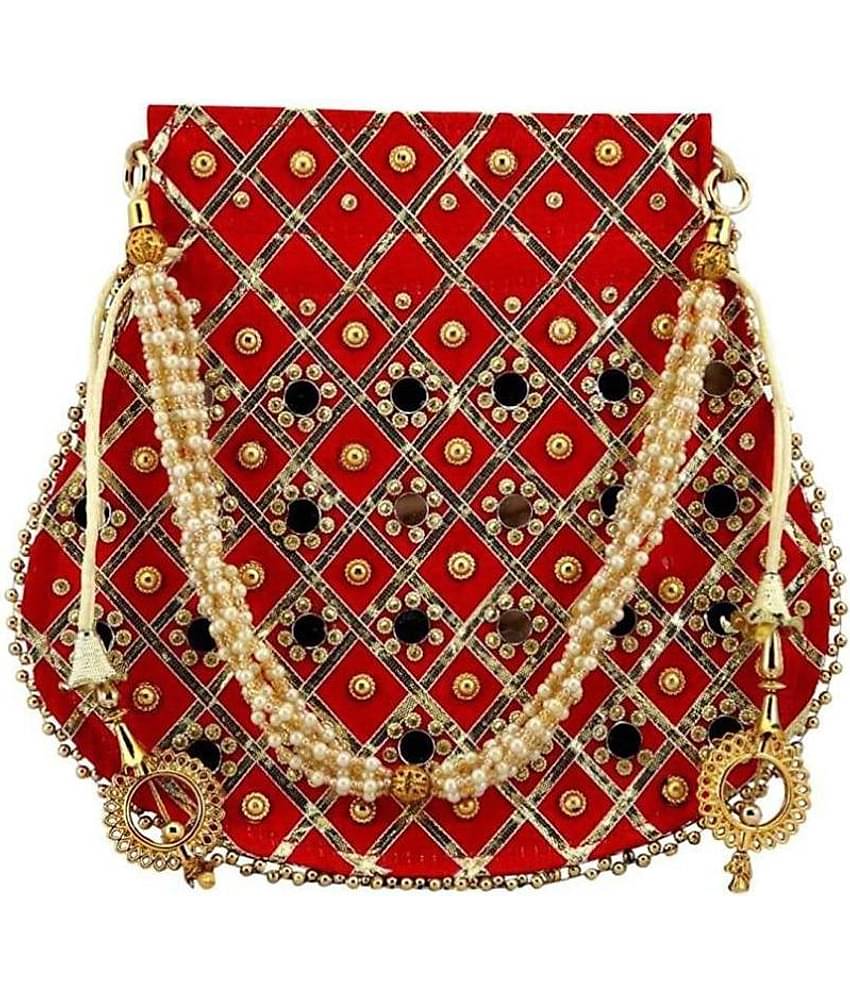 Raj Red Silk Handheld