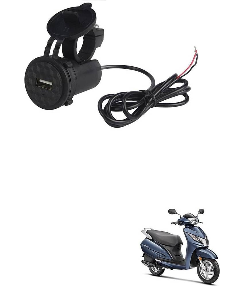 Honda Activa 125 Black USB  Bike Charger