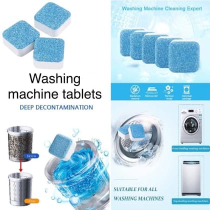Washing Machine Deep Cleaner & Descaling Tablets for Odor & Limescale Removal