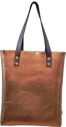 Copper PU Leather (Metallic) Tote Bag