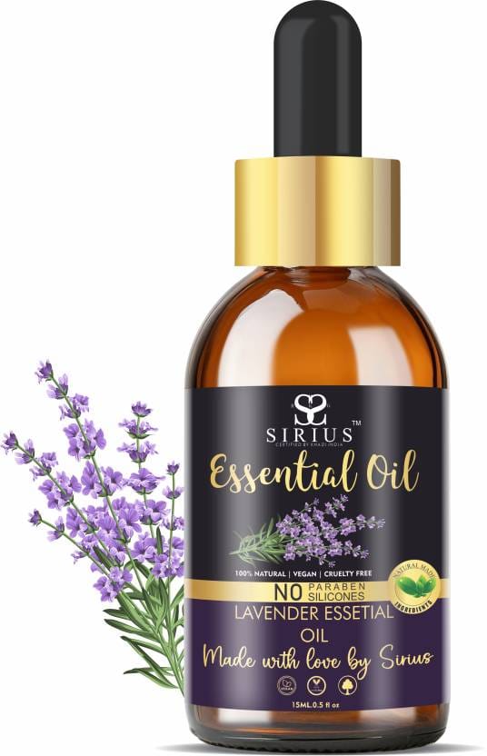 RKG SIRIUS KHADI BEST LAVENDER ESSENTIAL OIL, 100% PURE & NATURAL FOR HAIR, SKIN, FACE  (15 ML)