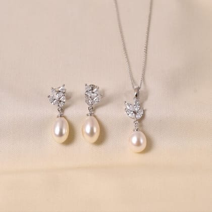 Cortina Pendant Set without chain - Silver