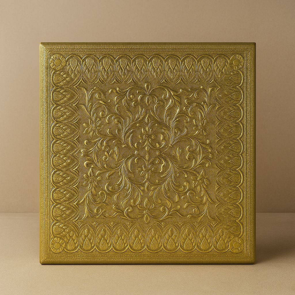 Brass pooja chowki   size  16x16