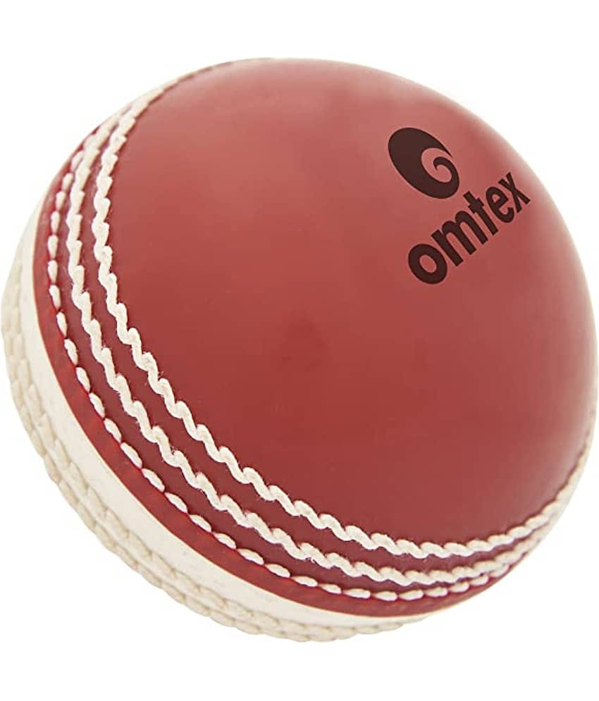 Omtex - Multicolor Leather Cricket Ball ( Pack of 1 )