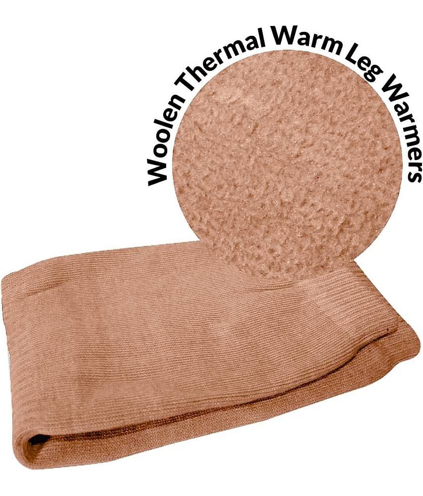 Infispace Pack of 1 Unisex Woollen Leg Warmer ( Beige )