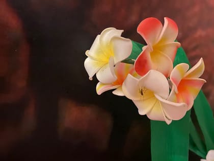 Handmade artificial flowers with foam sheets 5 pieces