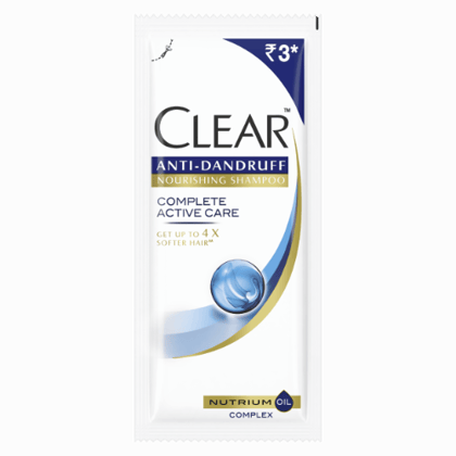 Clear Hair Shampoo Complete Active Care Anti Dandruff Rs.3/-
