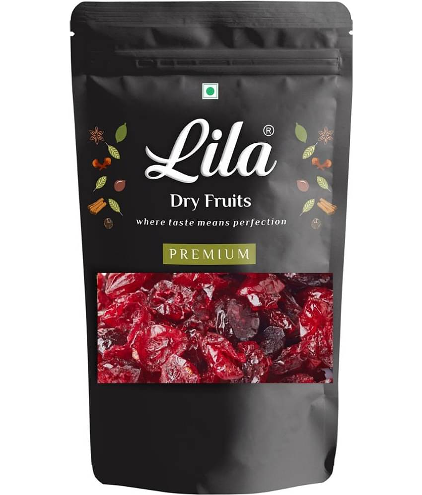 LILA DRY FRUITS Dried Cranberries 200g Natural Sweet Antioxidant Rich Snack