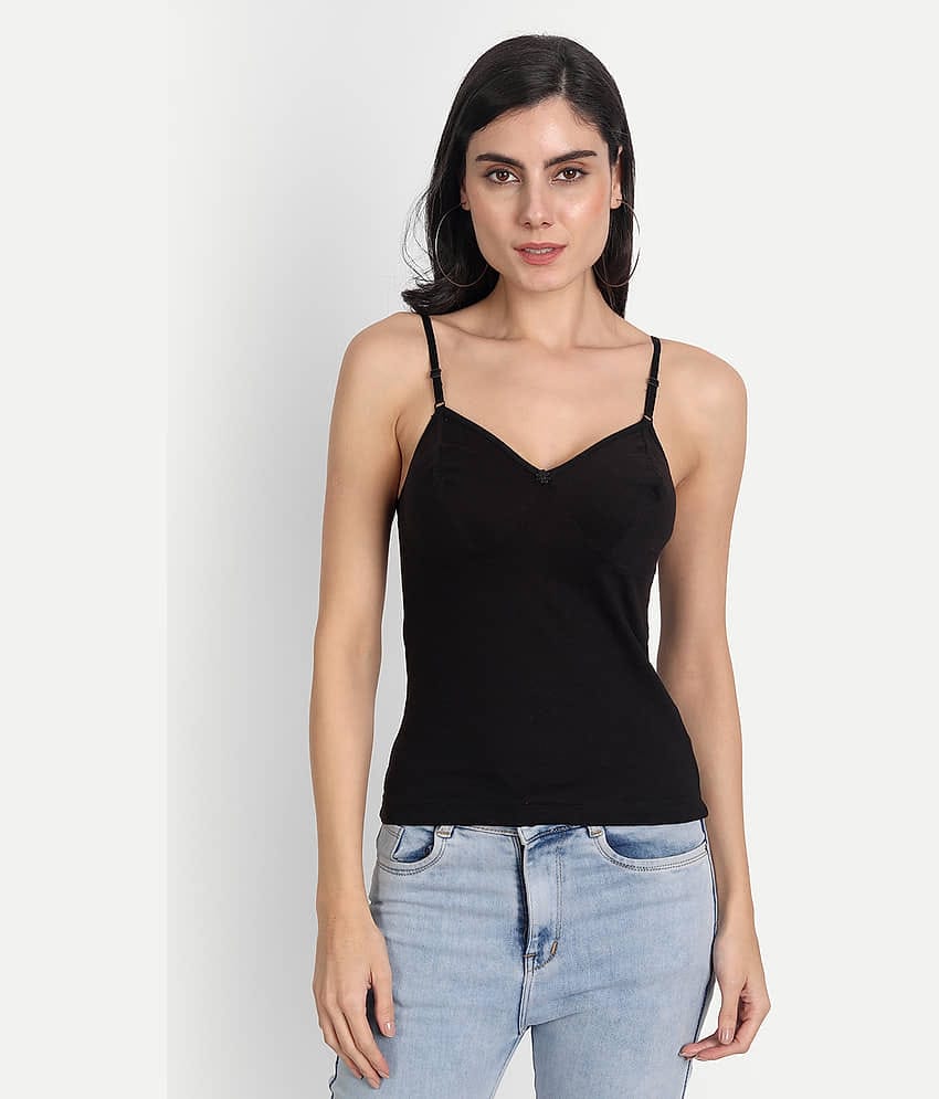 AIMLY Cotton Camisoles - Black Single