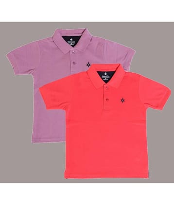 NEUVIN Pack of 2 Baby Boys Cotton Blend Polo T-Shirt ( Multi )