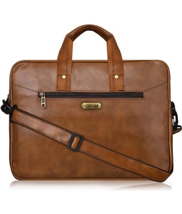 Lorem - Brown Textured Messenger Bag