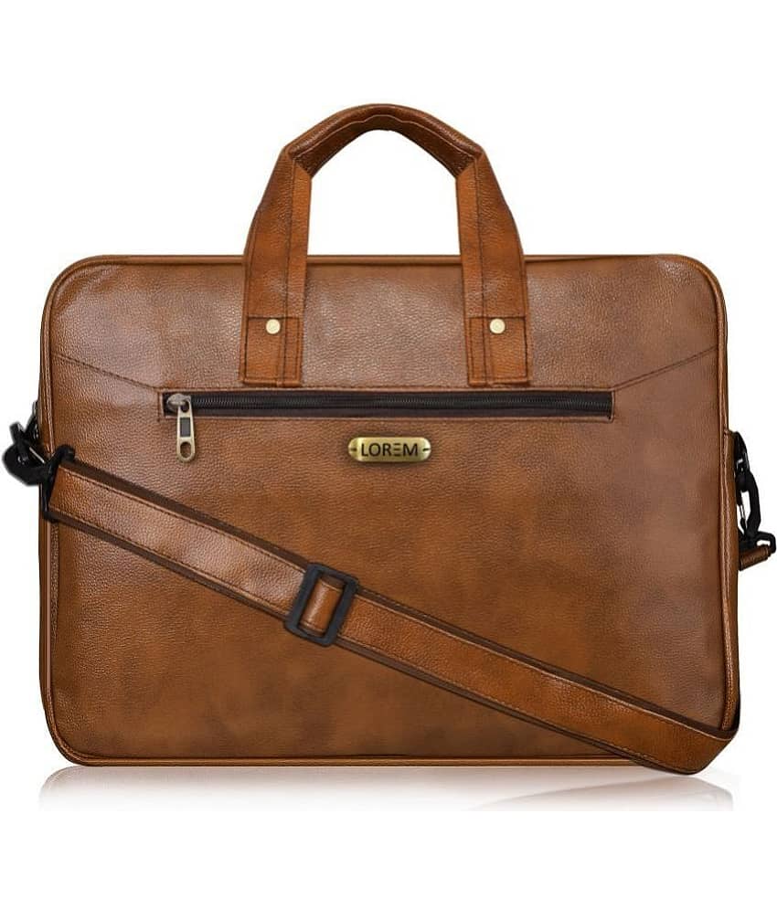 Lorem - Brown Textured Messenger Bag