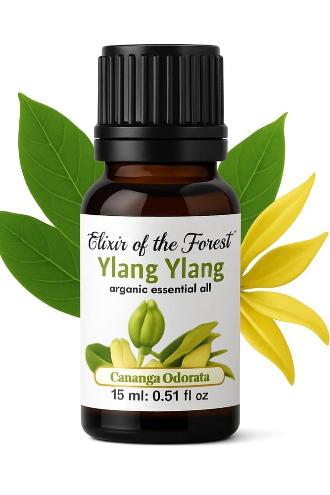 Elixir of the Forest Ylang Ylang Oil | 10 ml | Calming Mood Oil | Travel Wellness Pick