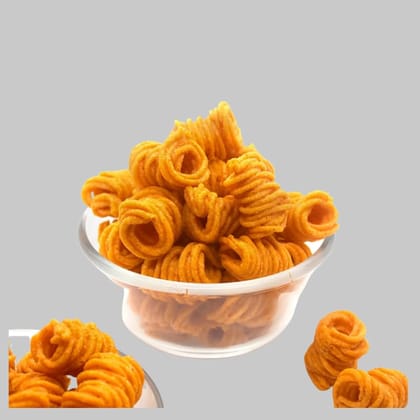 CRUNCHIZZ GARLIC MURUKKU (Chakli) I Crunchy, Authentic Kerala Snack I No Artificial Additives I Perfect Tea-Time Bites I Pack of One