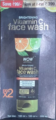 Wow vitamin c face wash 