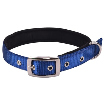 Petz Pure Nylon Padded Collar 3/4 inch Dark Blue 20mm Petz Pure Nylon Padded Collar 3/4 inch Dark Blue 20mm