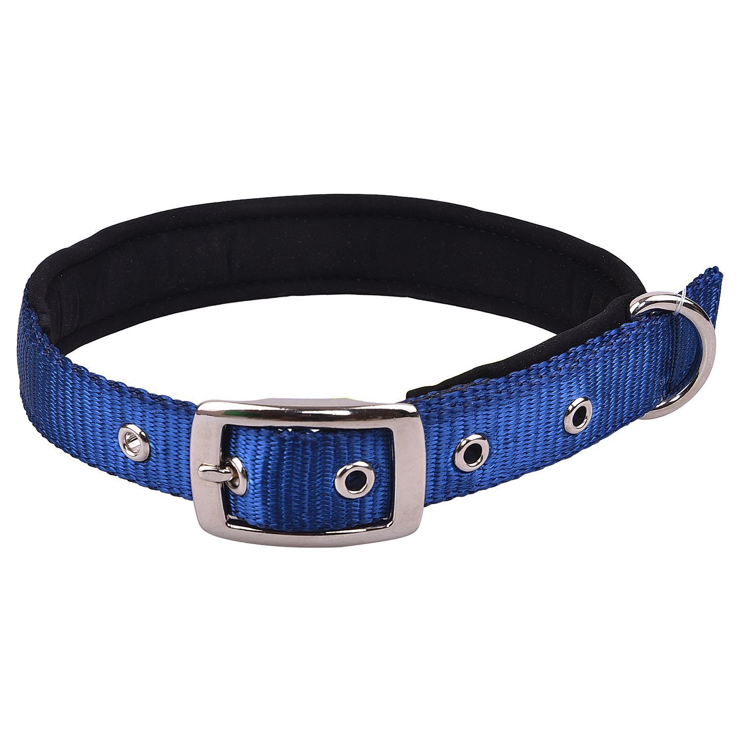 Petz Pure Nylon Padded Collar 3/4 inch Dark Blue 20mm