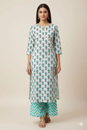 Stitched Cotton Sets Elegant Hand Block Printed Cotton Kurti Sets perfect for daily wear and festive occasions!Comfort fit | Soft breathable fabric | Beautiful hand block prints.