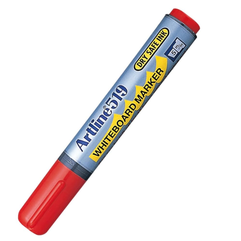 Artline 519 Whiteboard Marker Pack of 12 (Red Colours) | For Classrooms, Offices, & Meeting Rooms