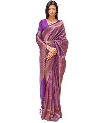 Women Woven Saree With Blouse Piece
