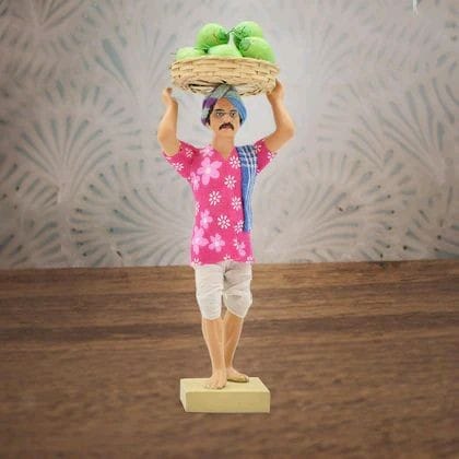 Golu Doll Coconut Seller Handicraft Clay Handicraft Golu Doll Coconut Seller Handicraft Clay Handicraft