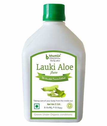 BHUMIJA LIFESCIENCES Lauki Aloe Juice  Health Drink Liquid 1 l