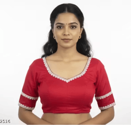 Cotton silk les Design Blouse