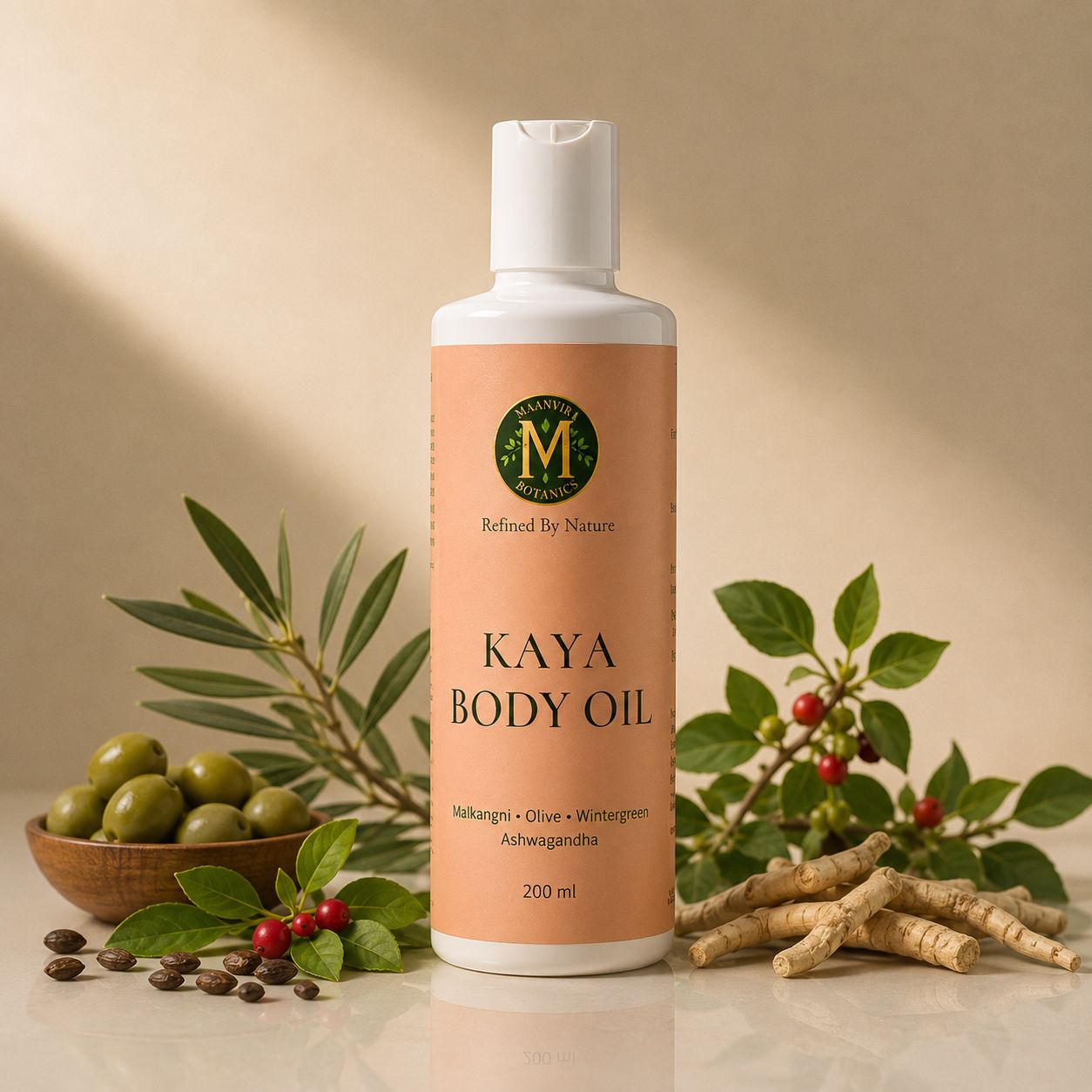 Ayurvedic Body Massage Oil (Malkangni, Olive, Wintergreen, Ashwagandha) - 100ML