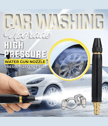 Portable High Pressure Washing Water Gun,Direct Spray Gun, New Direct Spray Car Wash Water Gun, Car Wash Garden Watering Tool,Black High Pressure Nozzle