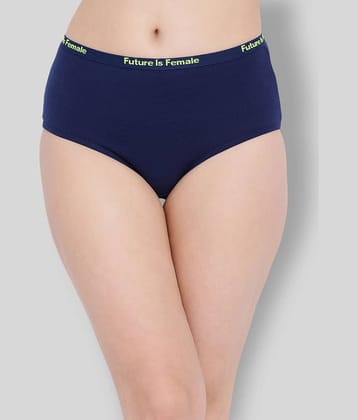 Clovia Cotton Solid Women's Hipsters ( Navy )