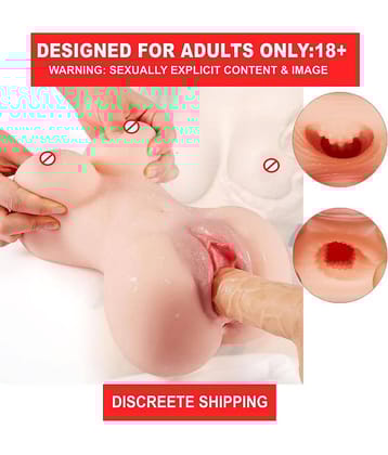 Half Body Mini Doll Silicone Pocket Pussy Sex Doll With Breast And vagina For Masturbation Toy  Free Lube By SEX TANTRA