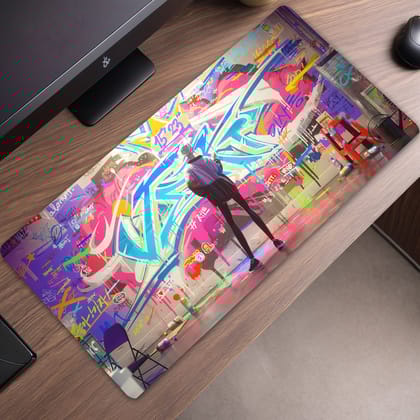 Valorant Jett Mouse Pad (23 X 11 Inches) - Gaming Mouse Pad | Rubber Base Desk Mat
