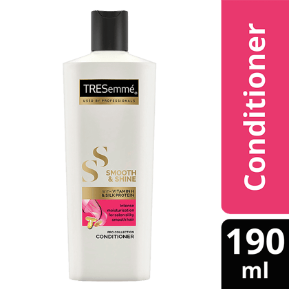 Tresemme Smooth & Shine Pro Collection Conditioner - Vitamin H & Silk Protein, Intense Moisturisation, 190 Ml Tresemme Smooth & Shine Pro Collection Conditioner - Vitamin H & Silk Protein, Intense Moisturisation, 190 Ml