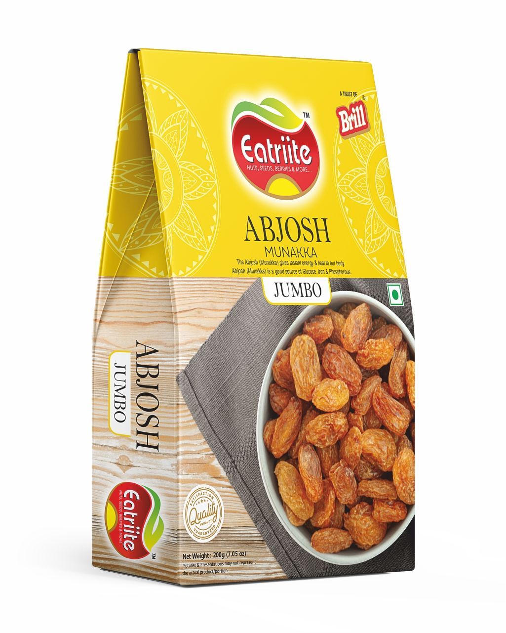 Eatriite Jumbo Abjosh Munakka (Black Grape Raisins), 200 gm