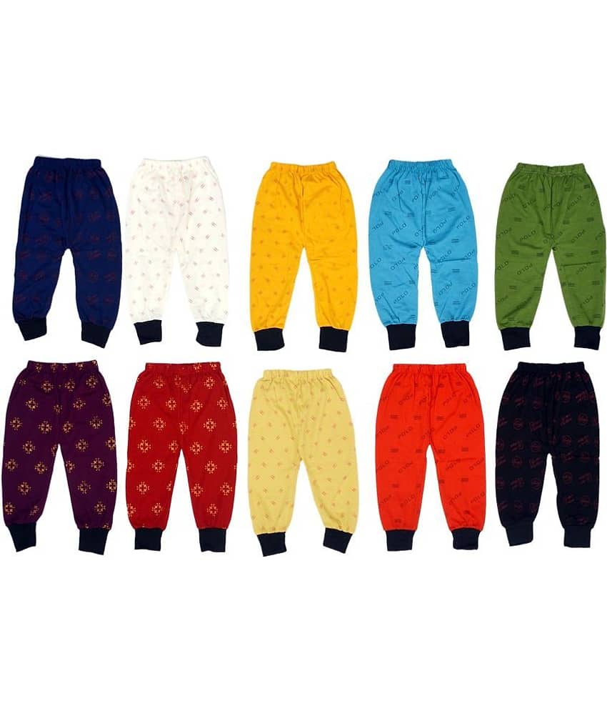 DIAMOND EXPORTER Pack of 10 Baby Boys Cotton Pyjama ( Multi Color )