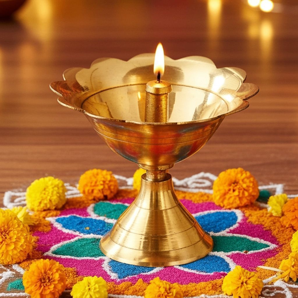 Brass Dev Das Deepak No. 3 (ZMAS241 E)