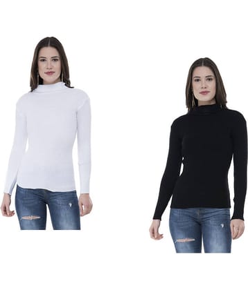 IndiWeaves Woollen High Neck Women's Skivvy - Multi Color ( Pack of 2 )