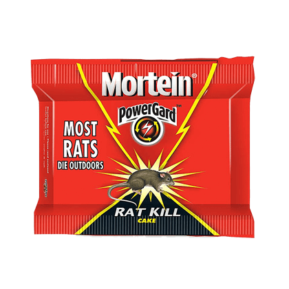Mortein Powergard Rat Kill Cake - Kills Rats Outdoors, 25 G (Pack Of 4)
