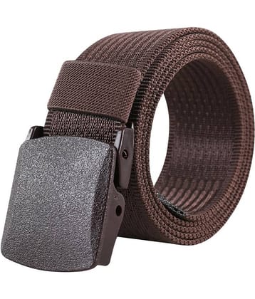 Edifier - Brown Fabric Men's Casual Belt ( Pack of 1 )