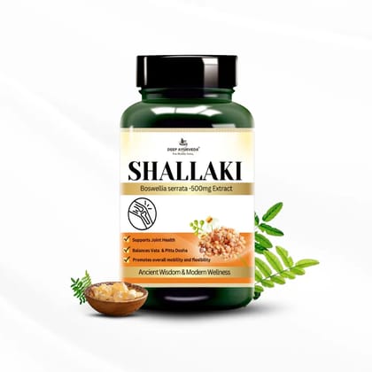 Shallaki Vegan Capsules - Reduces Joint Pain, Supports Mobility & Bone Health